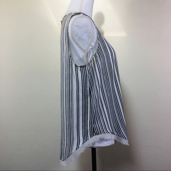 Who What Wear Sleeveless Striped Top M - Picture 7 of 8